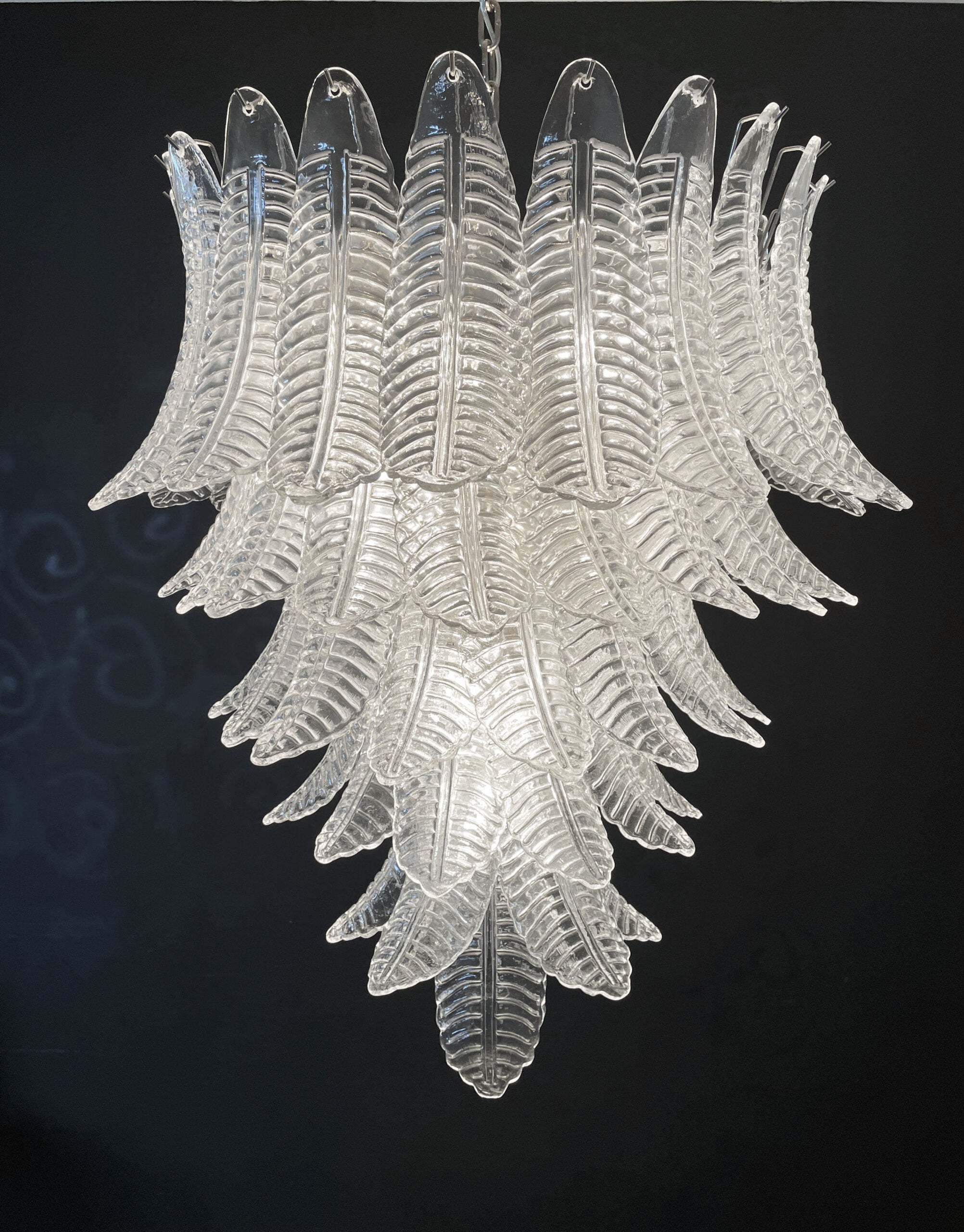 Murano Lysekrone | 75 Klare Felciglass