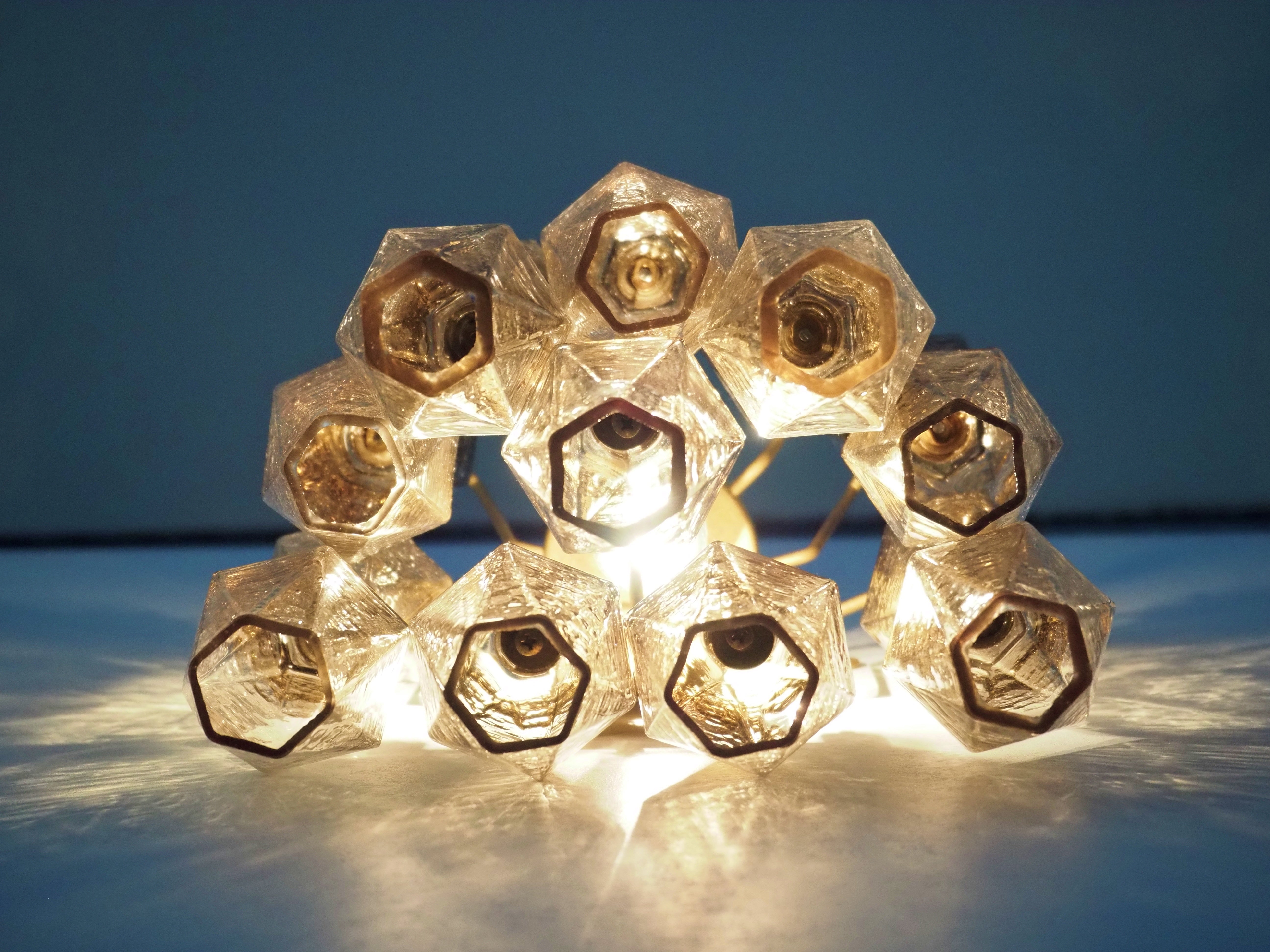 Murano Wandlamp – 17 Gerookt Poliedriglas – Set van 2 – detail 8 – Murano Classics