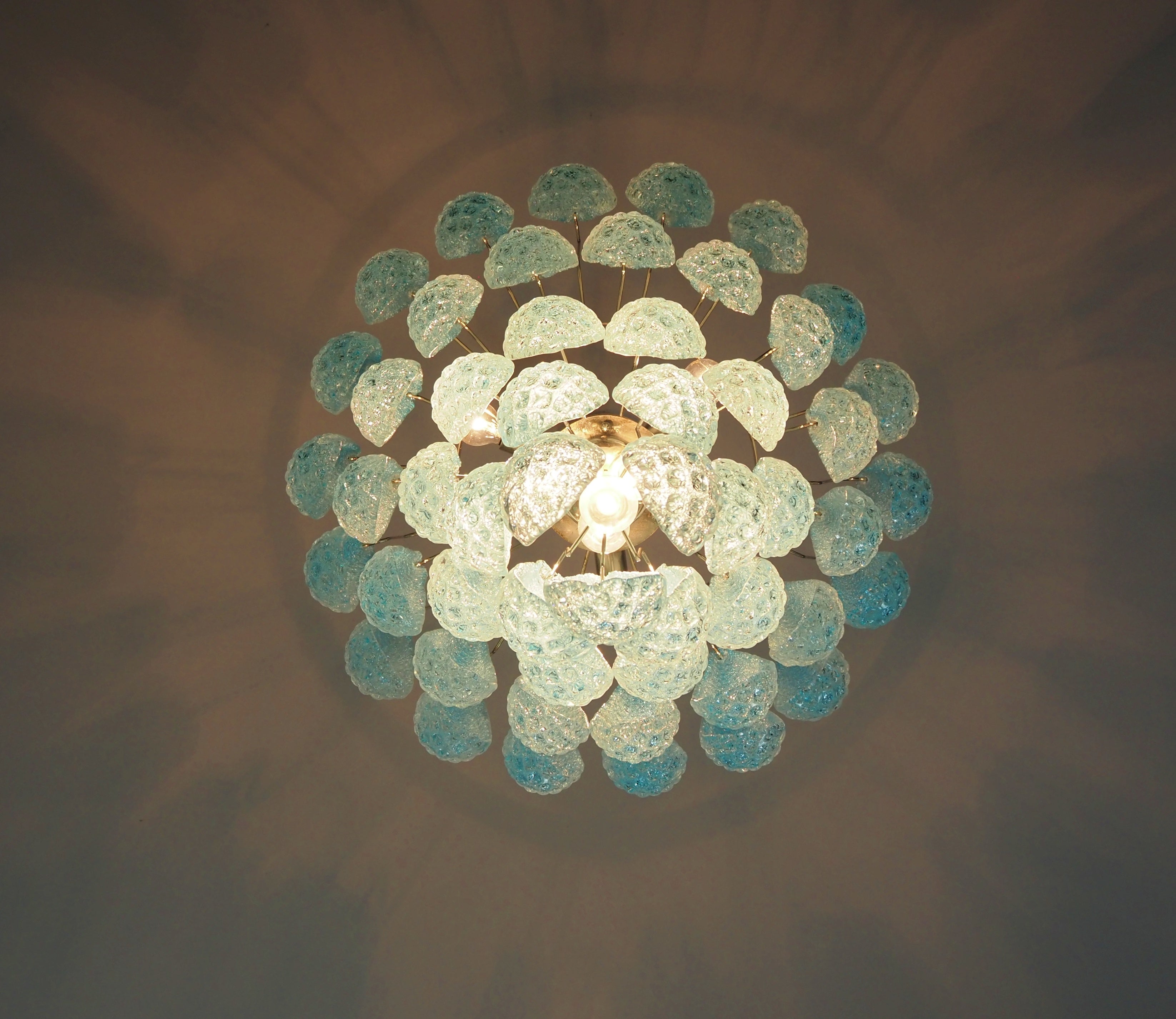 Murano Chandelier | 52 Blue Drop Glass