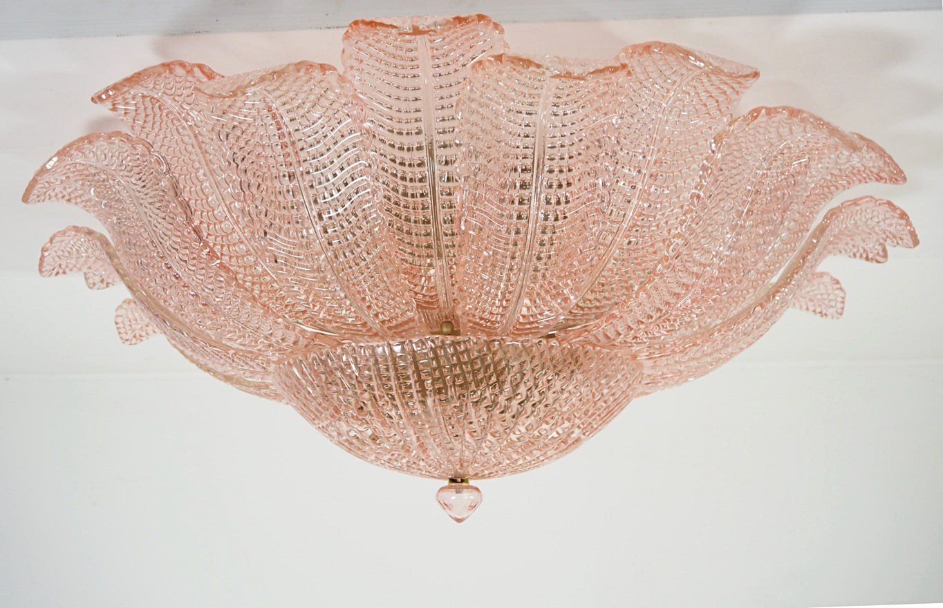 Murano Taklampe – 24 Rosa Barovier – Murano Classics