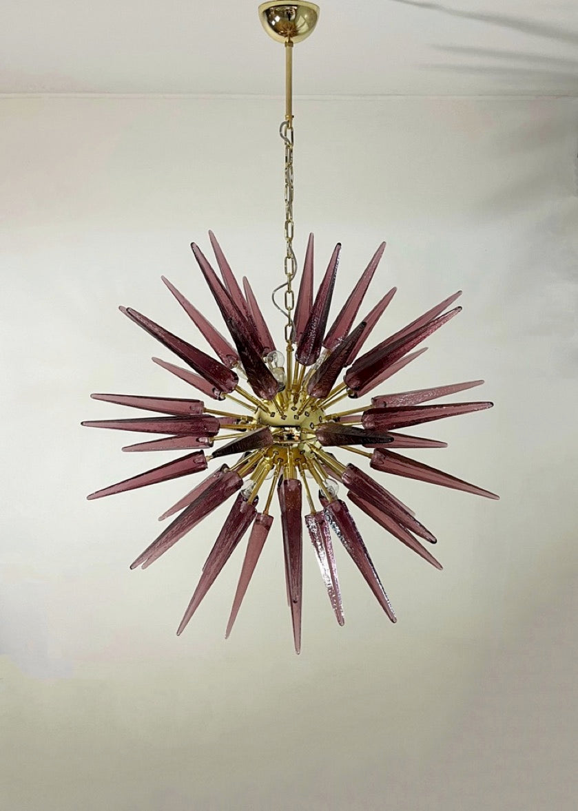 Murano Kroonluchter – 51 Paarse Sputnik – Murano Classics