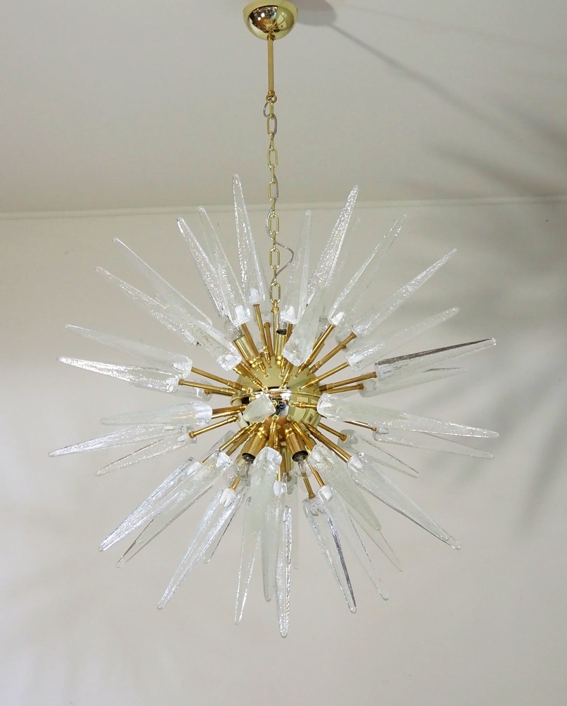 Murano Lysekrone | 51 Klare Sputnik