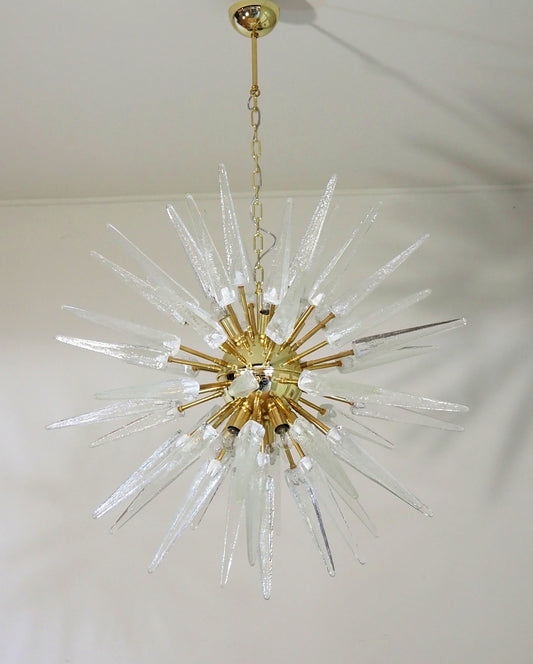 Murano Lysekrone | 51 Klare Sputnik