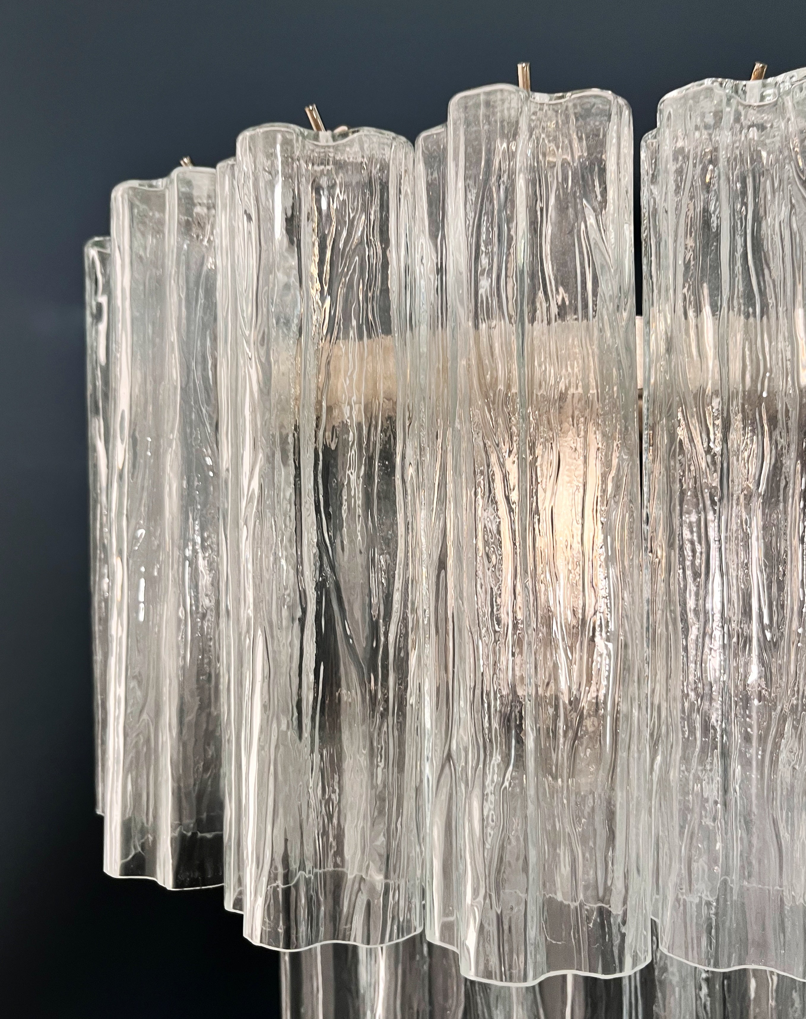 Murano Wandlamp – 13 Heldere Glazen Buizen – Set van 2 – detail 2 – Murano Classics