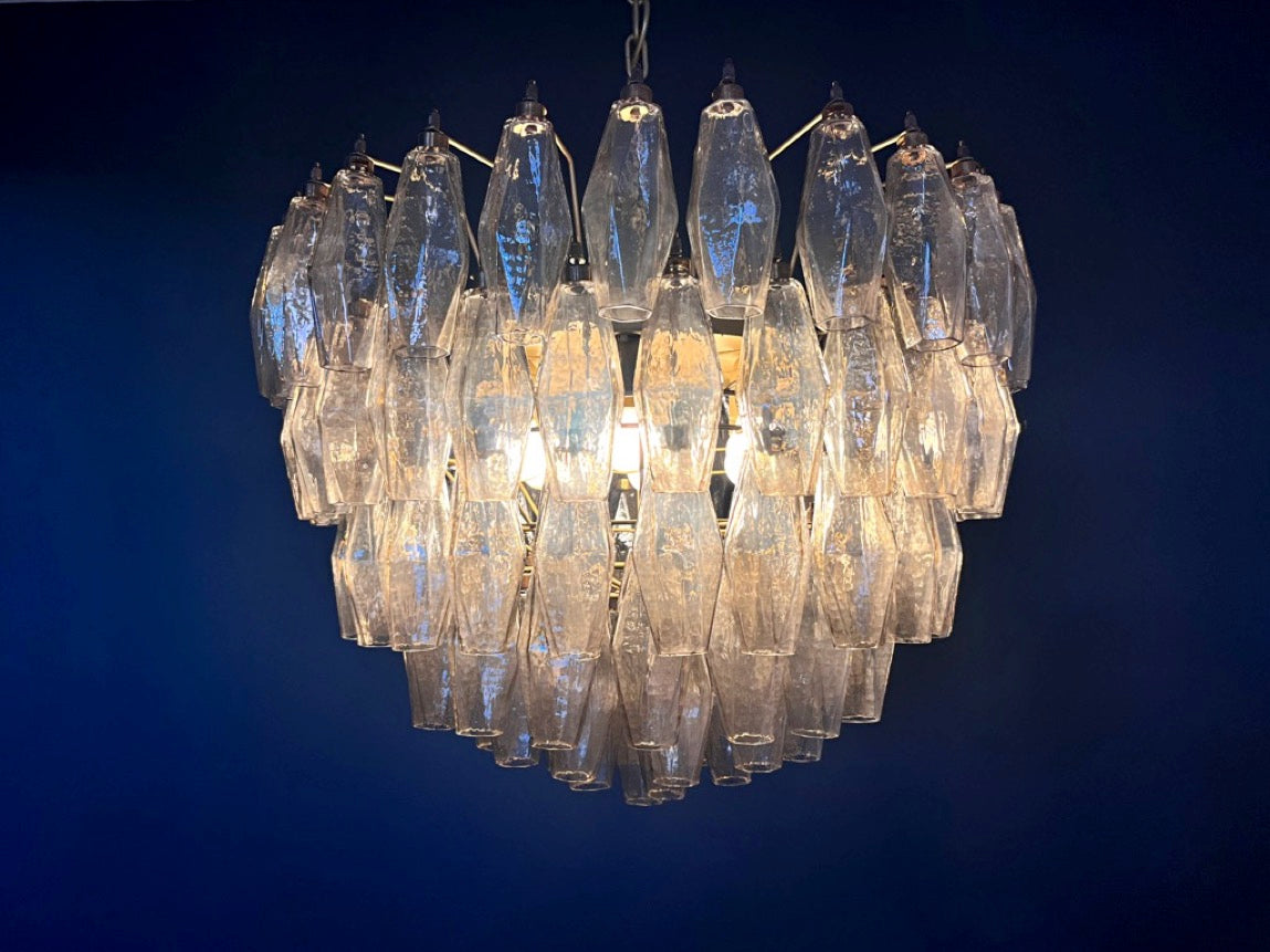 Lampadario Murano – 111 Vetri Poliedri Affumicati – dettaglio 7 – Murano Classics