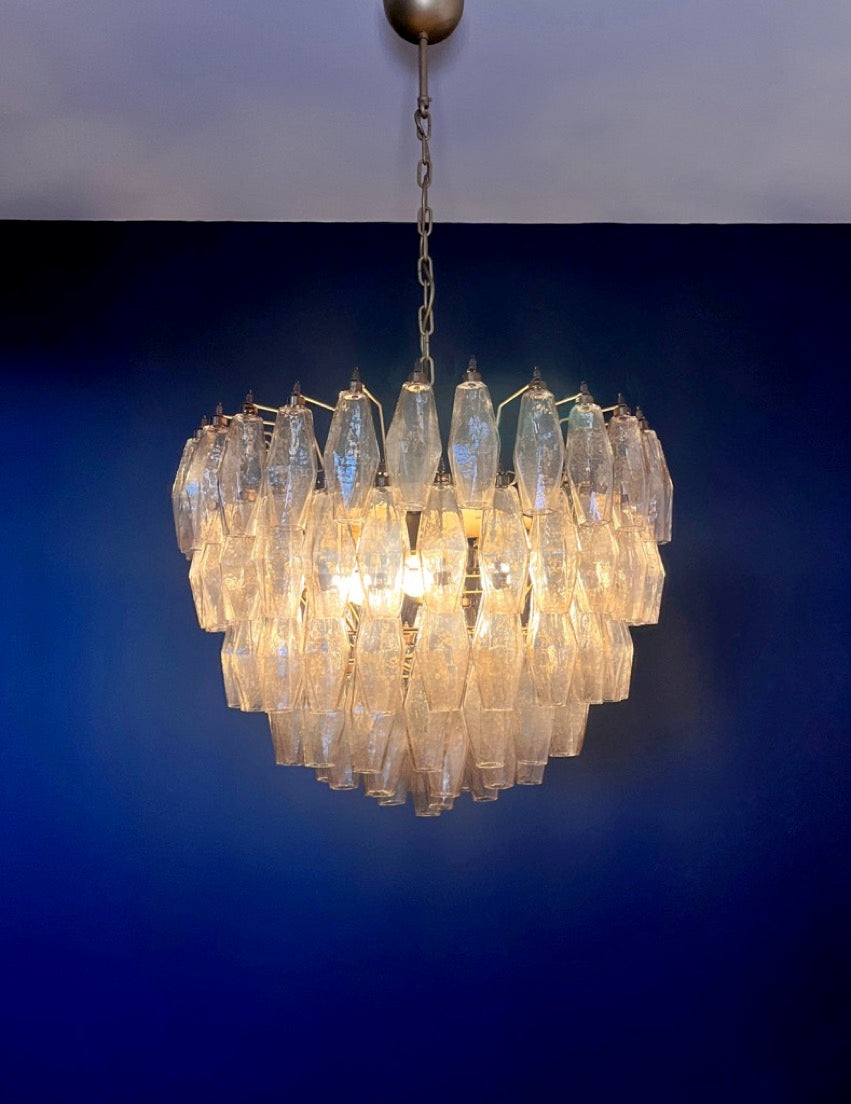 Lampadario Murano – 111 Vetri Poliedri Affumicati – dettaglio 6 – Murano Classics