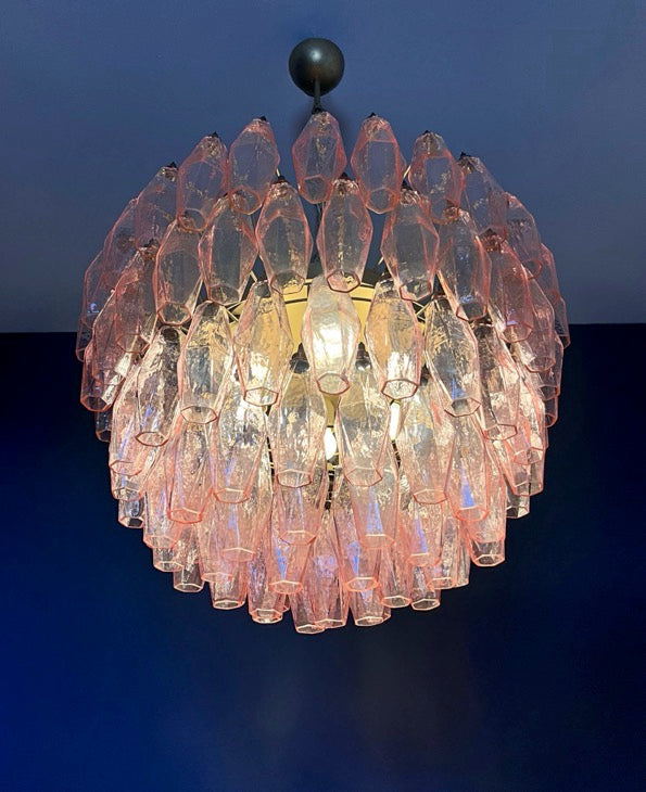 Lampadario Murano – 111 Vetro Poliedri Rosa – dettaglio 6 – Murano Classics