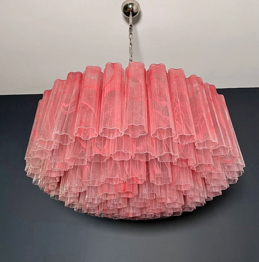 Murano Lysekrone | 101 Rosa Alabaster Rørglass