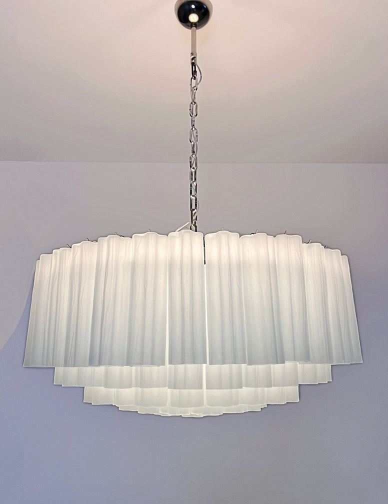 Murano Lysekrone – 101 Matte Glassrør – detalj 4 – Murano Classics
