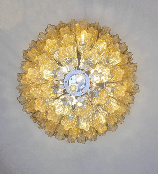 Murano Chandelier – 80 Yellow Tube Glass – detail 1 – Murano Classics