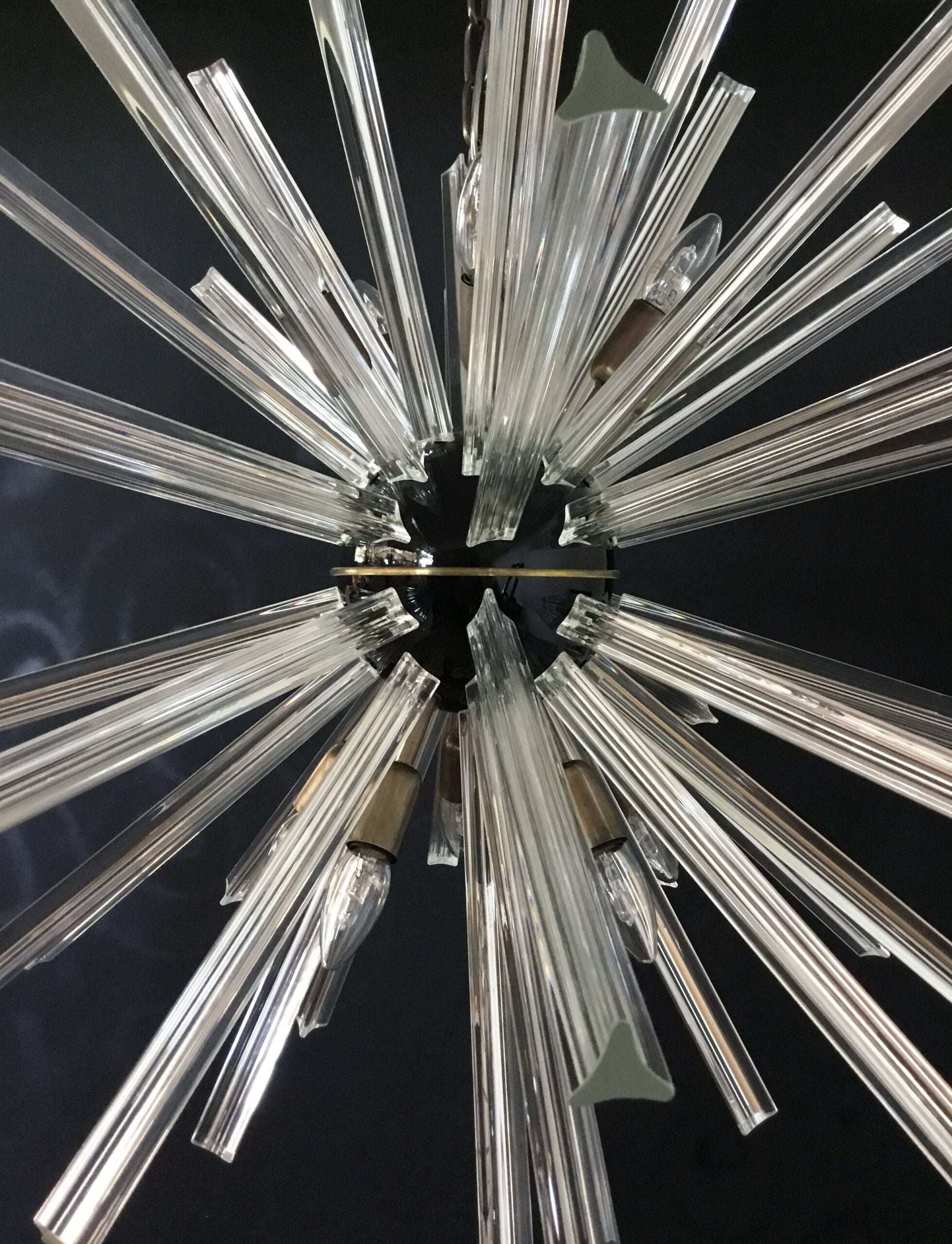 Lustre Murano – 50 Sputnik Transparent – détail 6 – Murano Classics