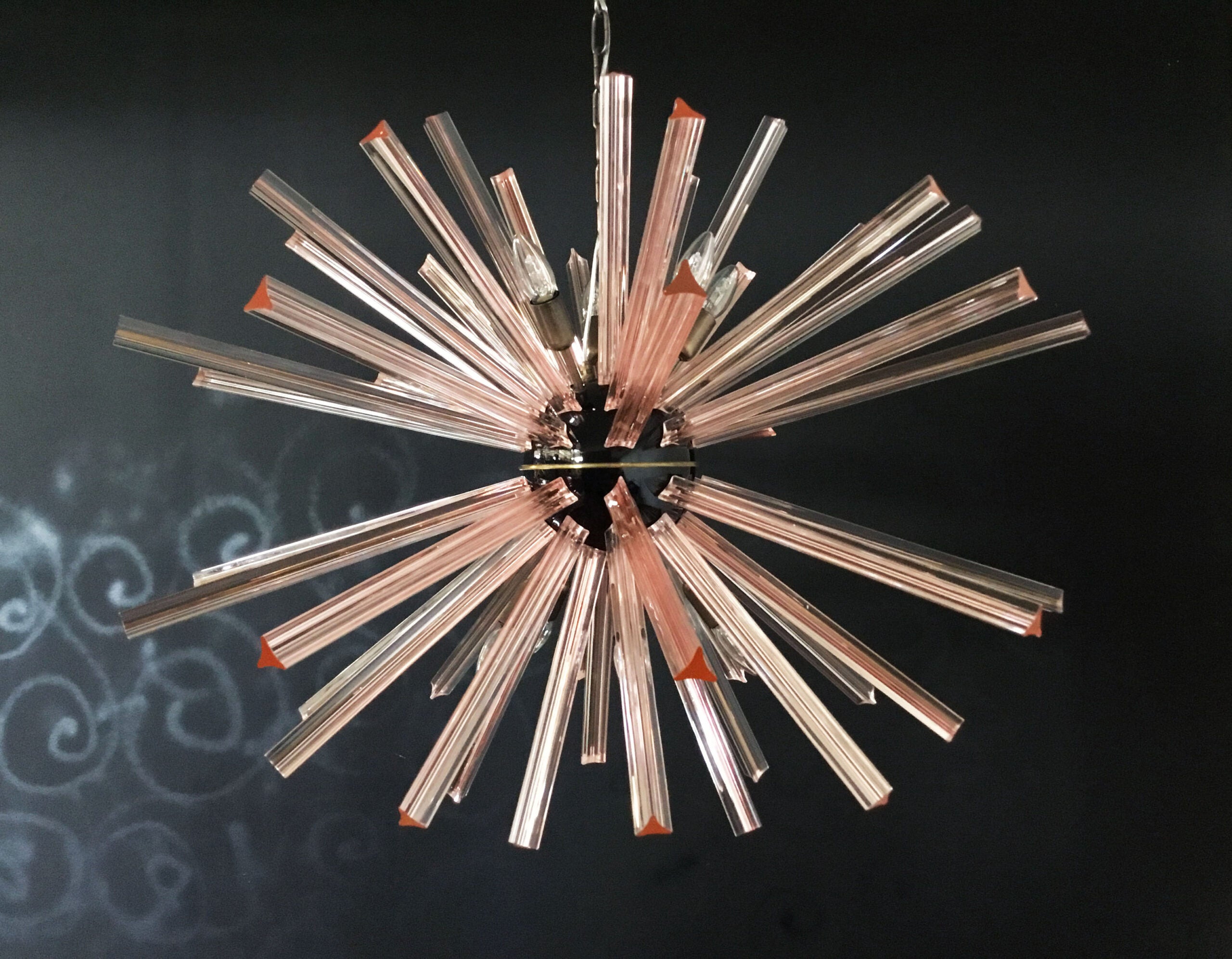 Lustre Murano – 50 Sputnik Rose – détail 2 – Murano Classics