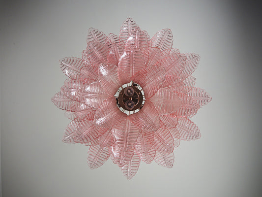 Murano Lysekrone | 48 Rosa Felciglass