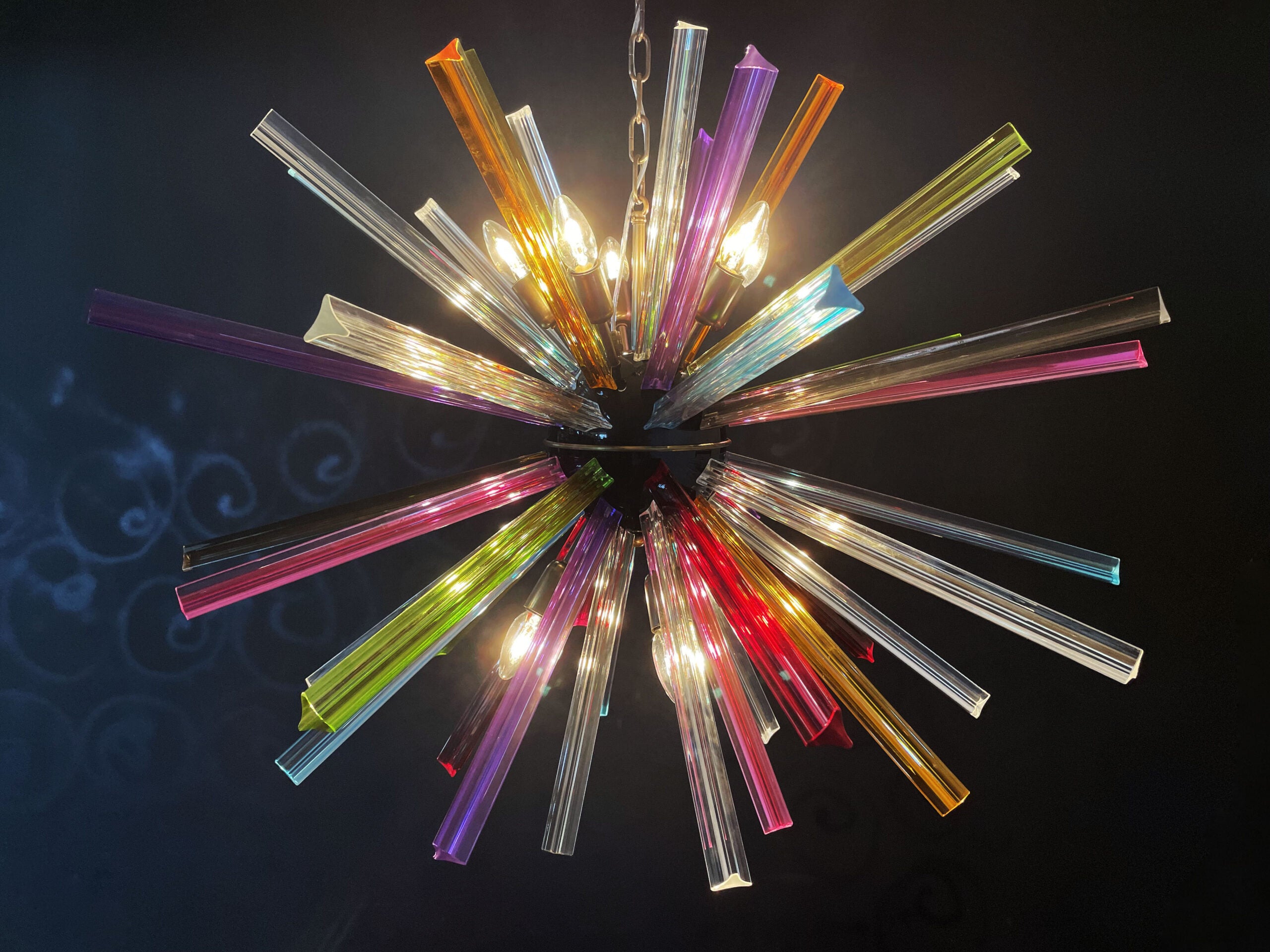 Lustre Murano – 50 Sputnik Multicolore – détail 5 – Murano Classics