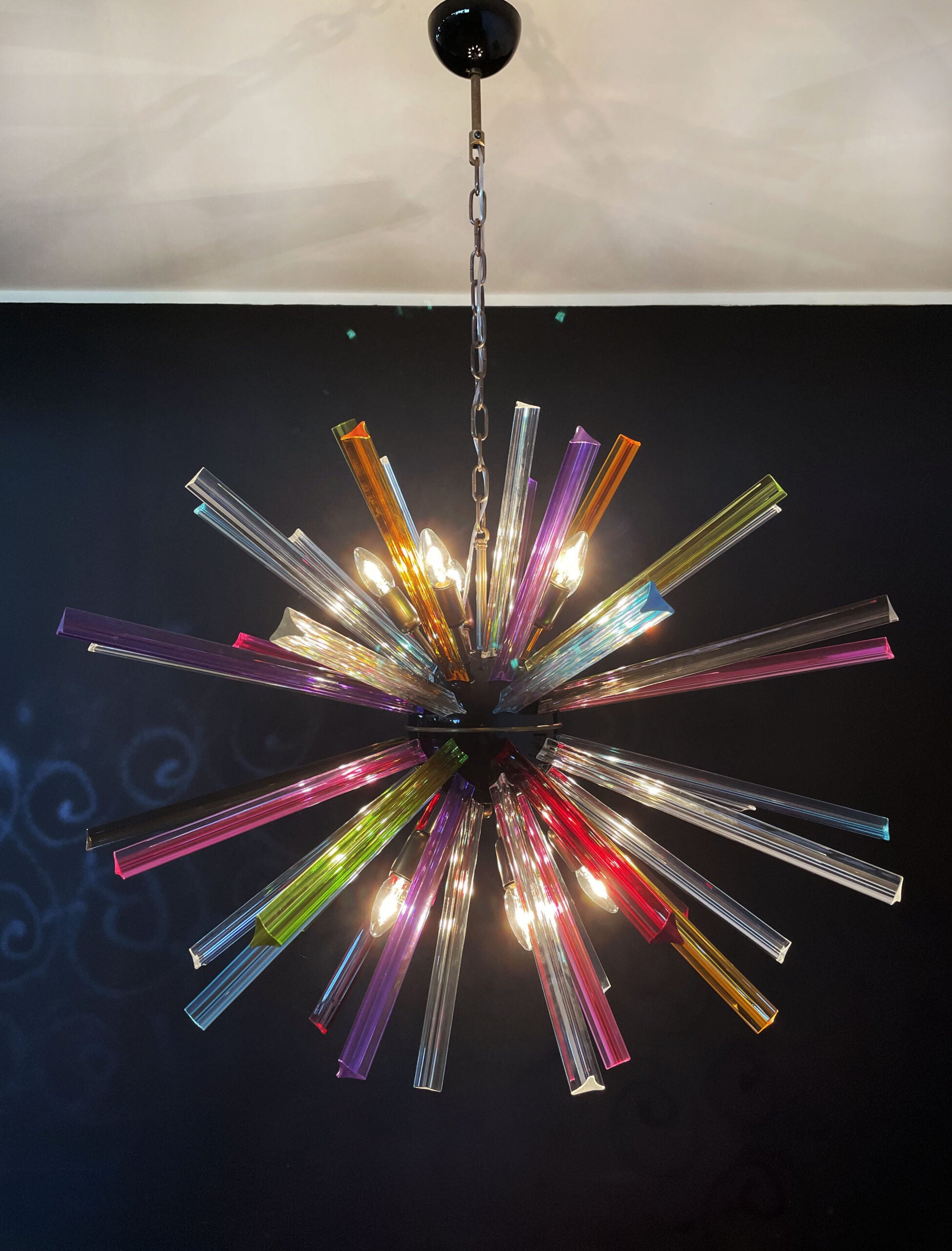 Lustre Murano – 50 Sputnik Multicolore – détail 6 – Murano Classics