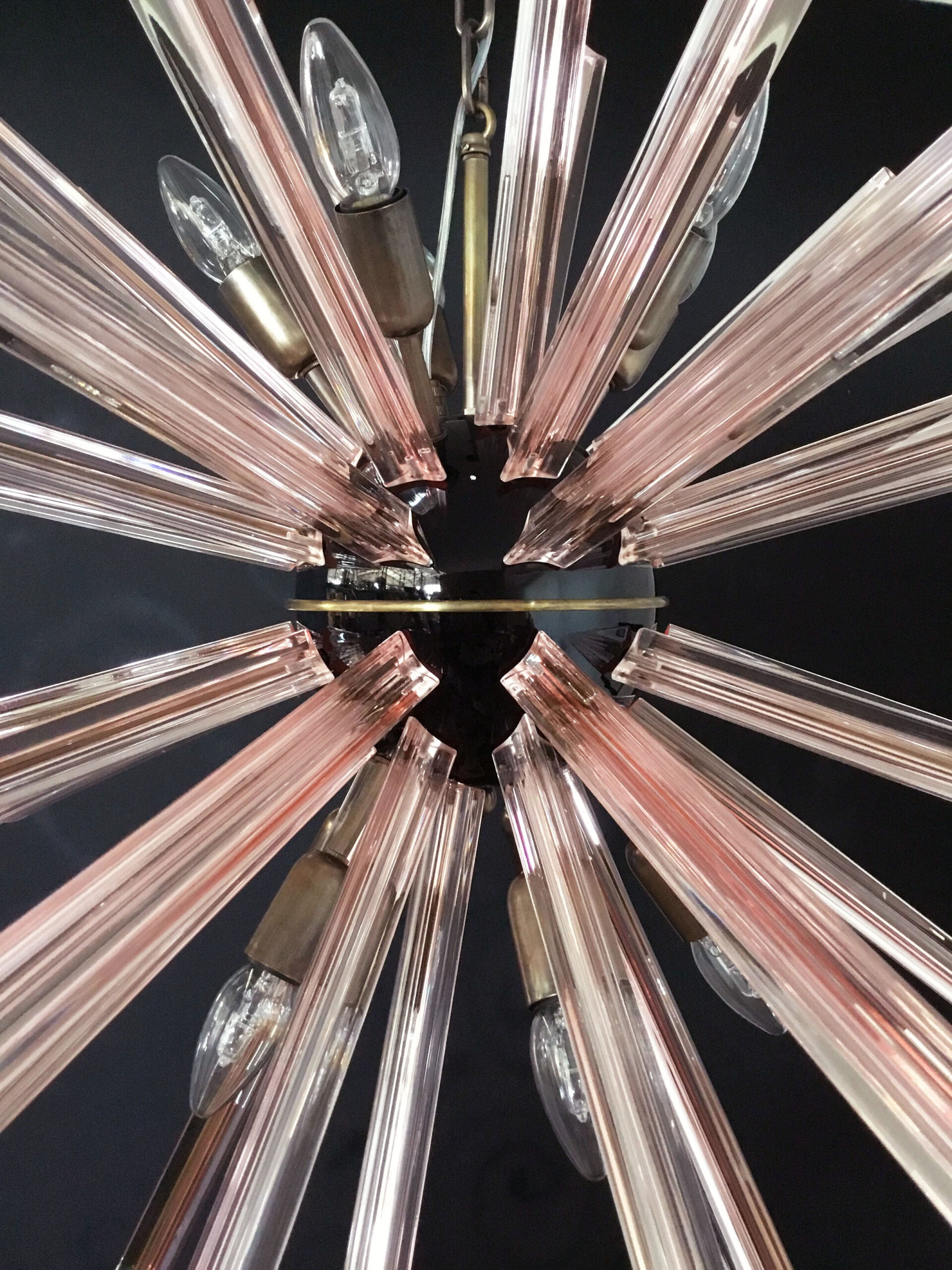 Murano Kroonluchter – 50 Roze Sputnik – detail 1 – Murano Classics