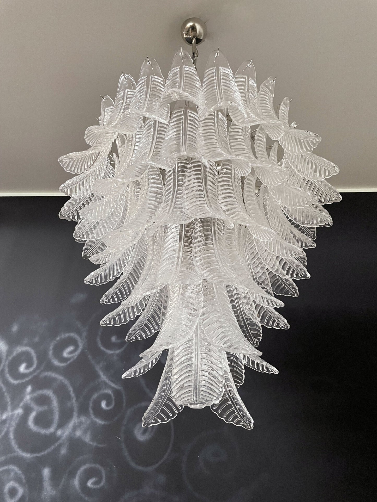 Murano Lysekrone | 75 Klare Felciglass