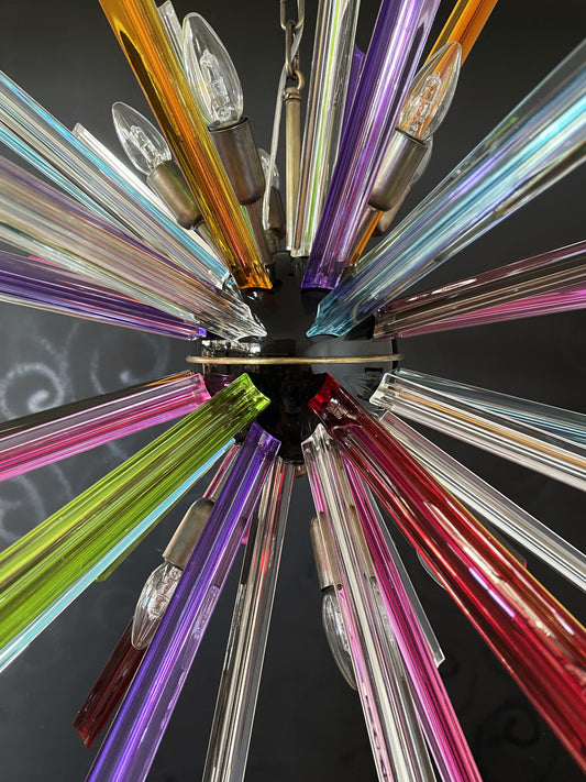 Murano Lysekrone | 50 Multifarge Sputnik