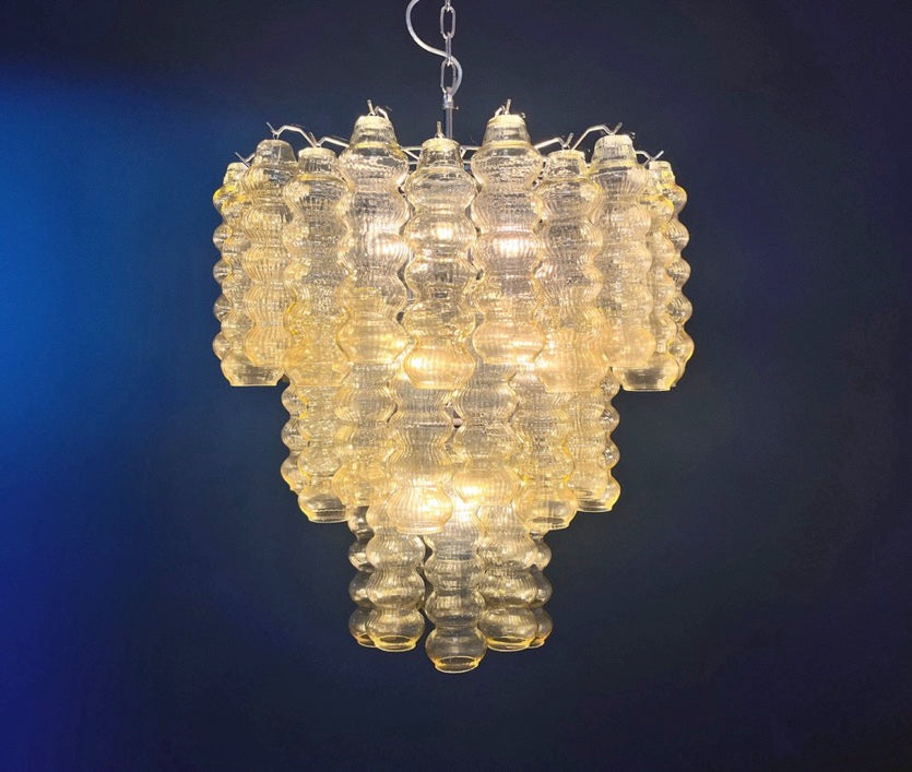 Murano Chandelier – 48 Yellow Glass Tubes – detail 6 – Murano Classics