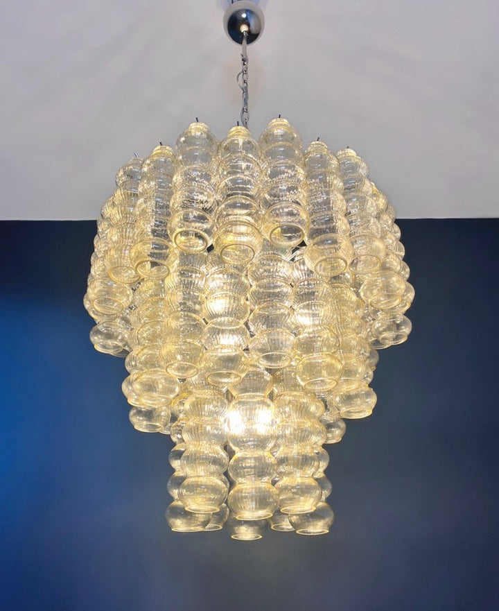 Murano Chandelier – 48 Yellow Glass Tubes – detail 5 – Murano Classics