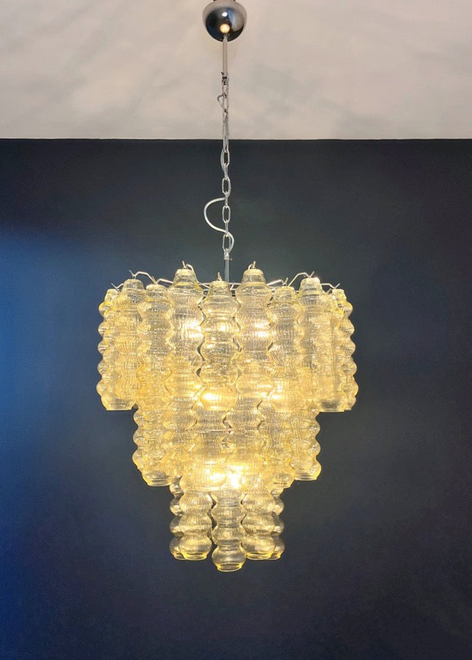 Murano Chandelier – 48 Yellow Glass Tubes – detail 4 – Murano Classics