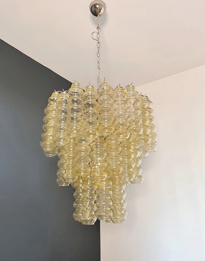 Murano Chandelier – 48 Yellow Glass Tubes – detail 9 – Murano Classics