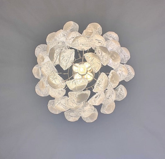 Murano Lysekrone | 41 Lattimo Dråpeglass