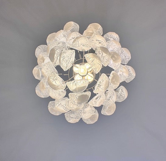 Murano Lysekrone | 41 Lattimo Dråpeglass