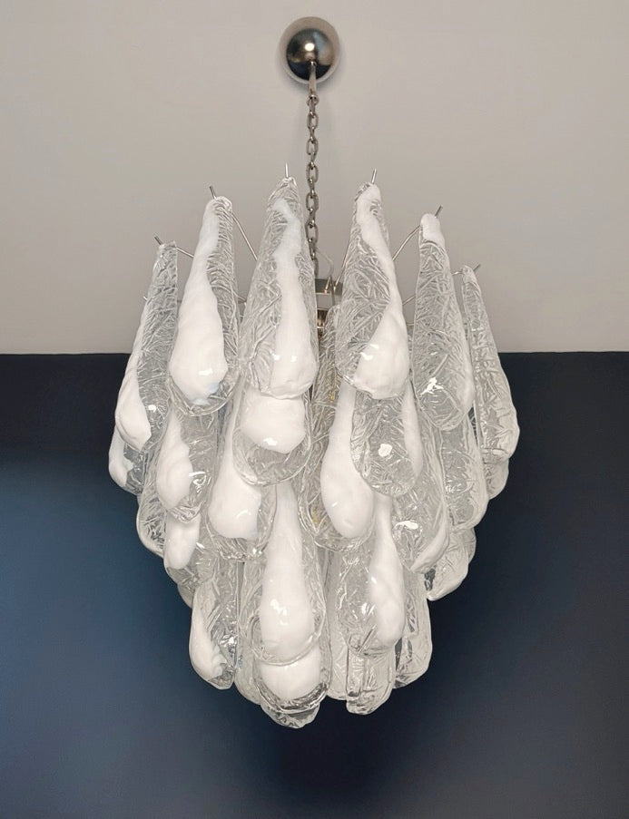 Murano Lysekrone – 41 Lattimo Dråpeglass – detalj 10 – Murano Classics
