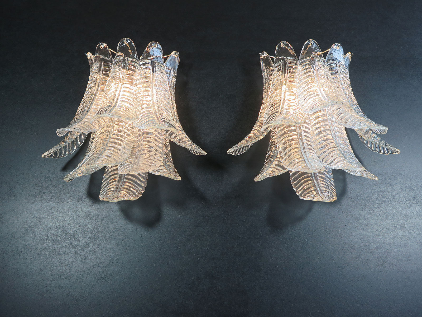 Murano Wandlamp – 10 Helder Felciglas – Set van 2 – detail 3 – Murano Classics