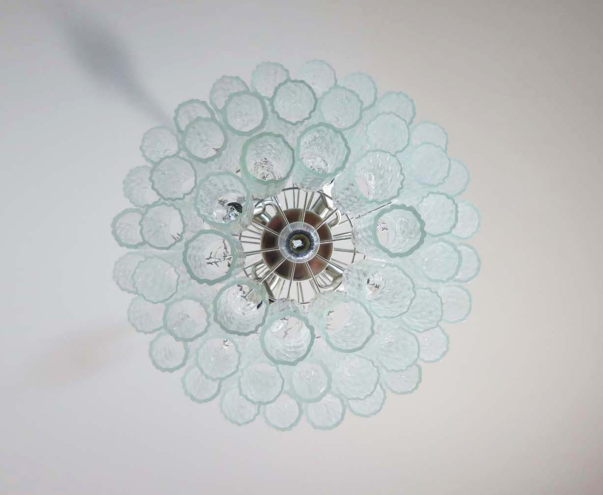 Murano Chandelier | 52 Clear Glass Tubes