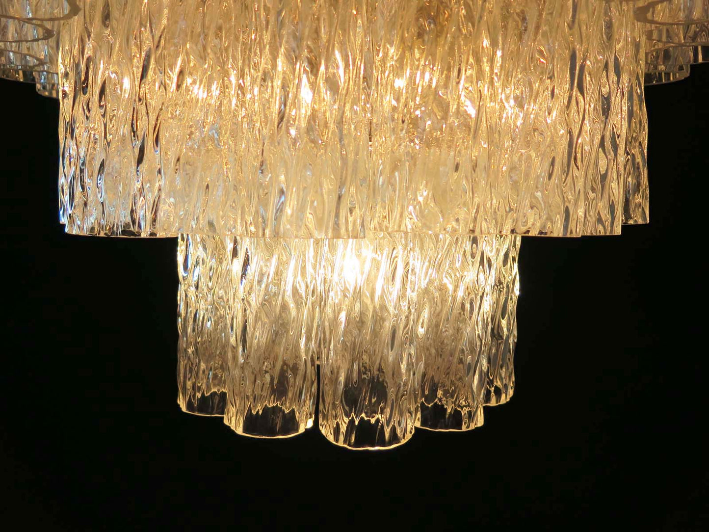 Murano Chandelier | 52 Clear Glass Tubes