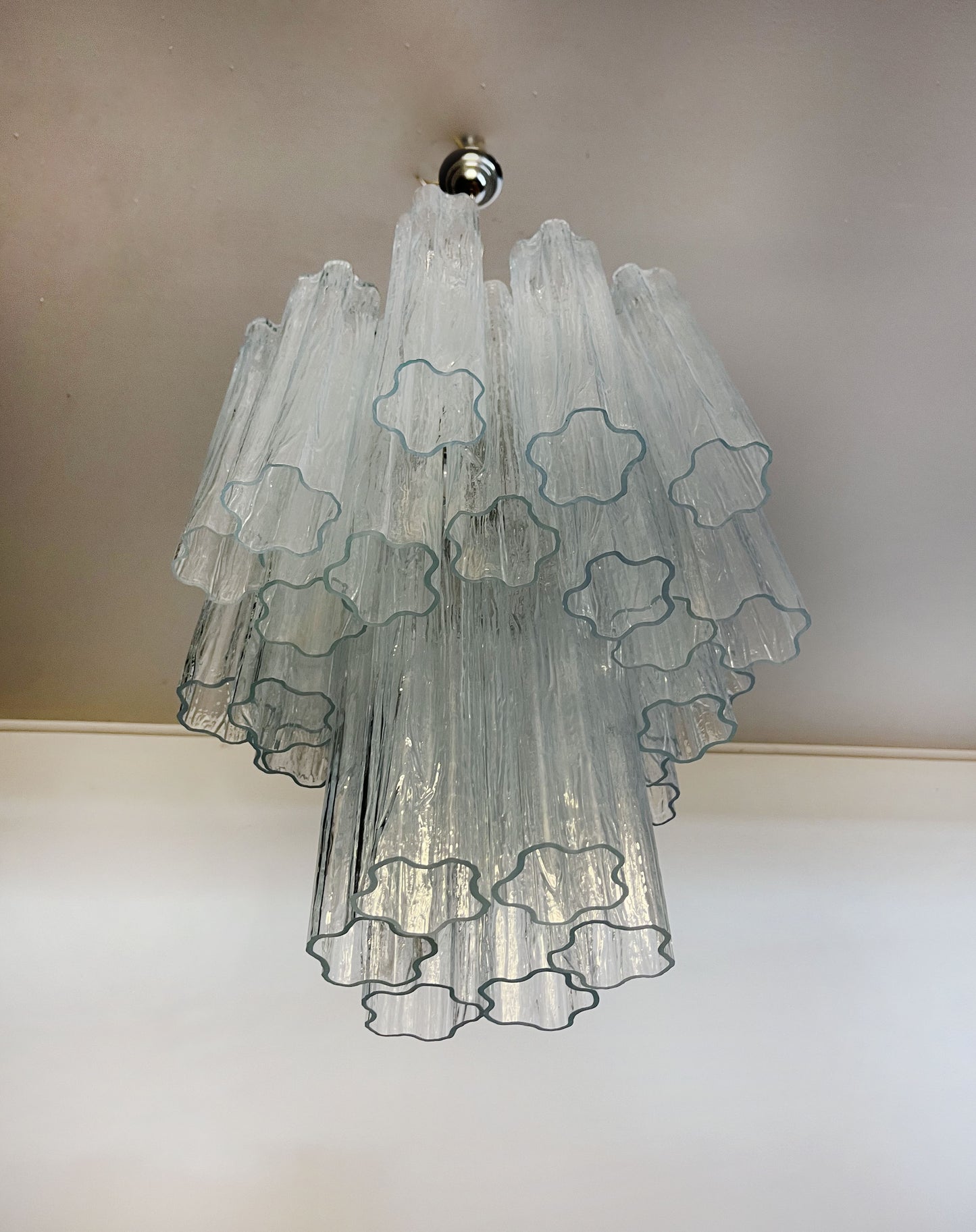 Murano Kroonluchter | 30 Heldere Glas Buis
