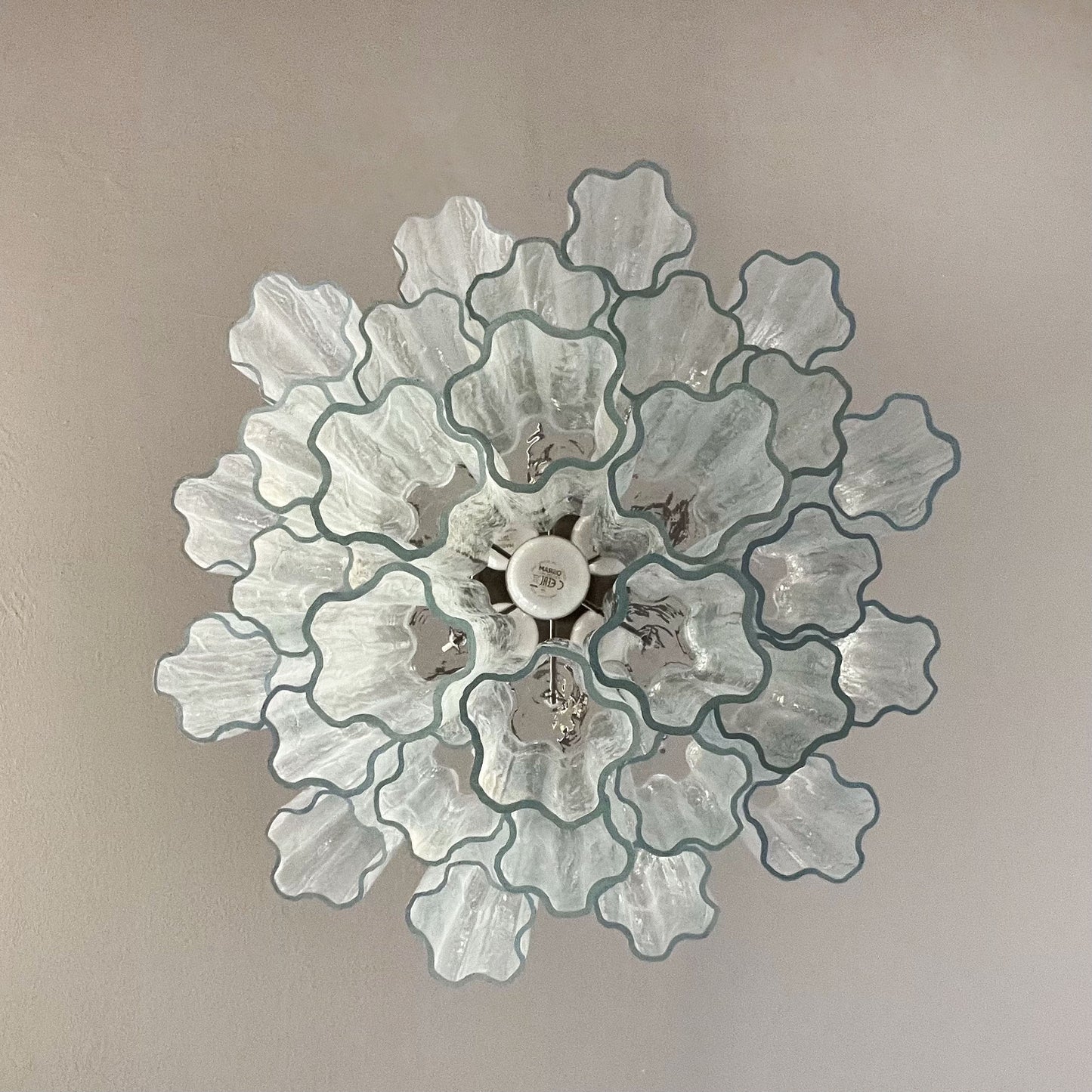 Murano Kroonluchter | 30 Heldere Glas Buis