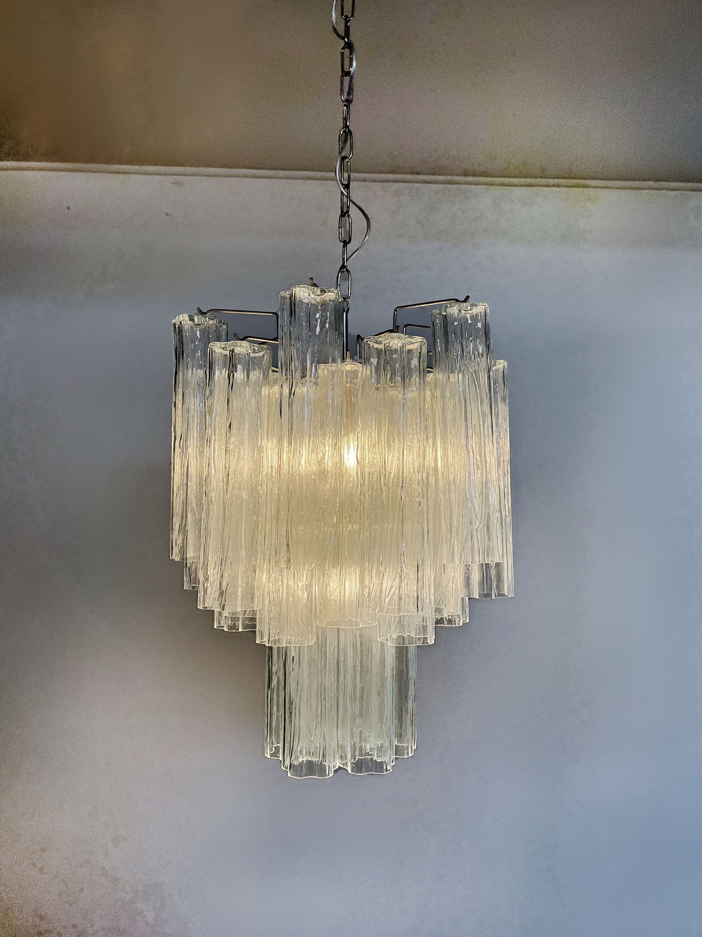 Murano Kroonluchter | 30 Heldere Glas Buis
