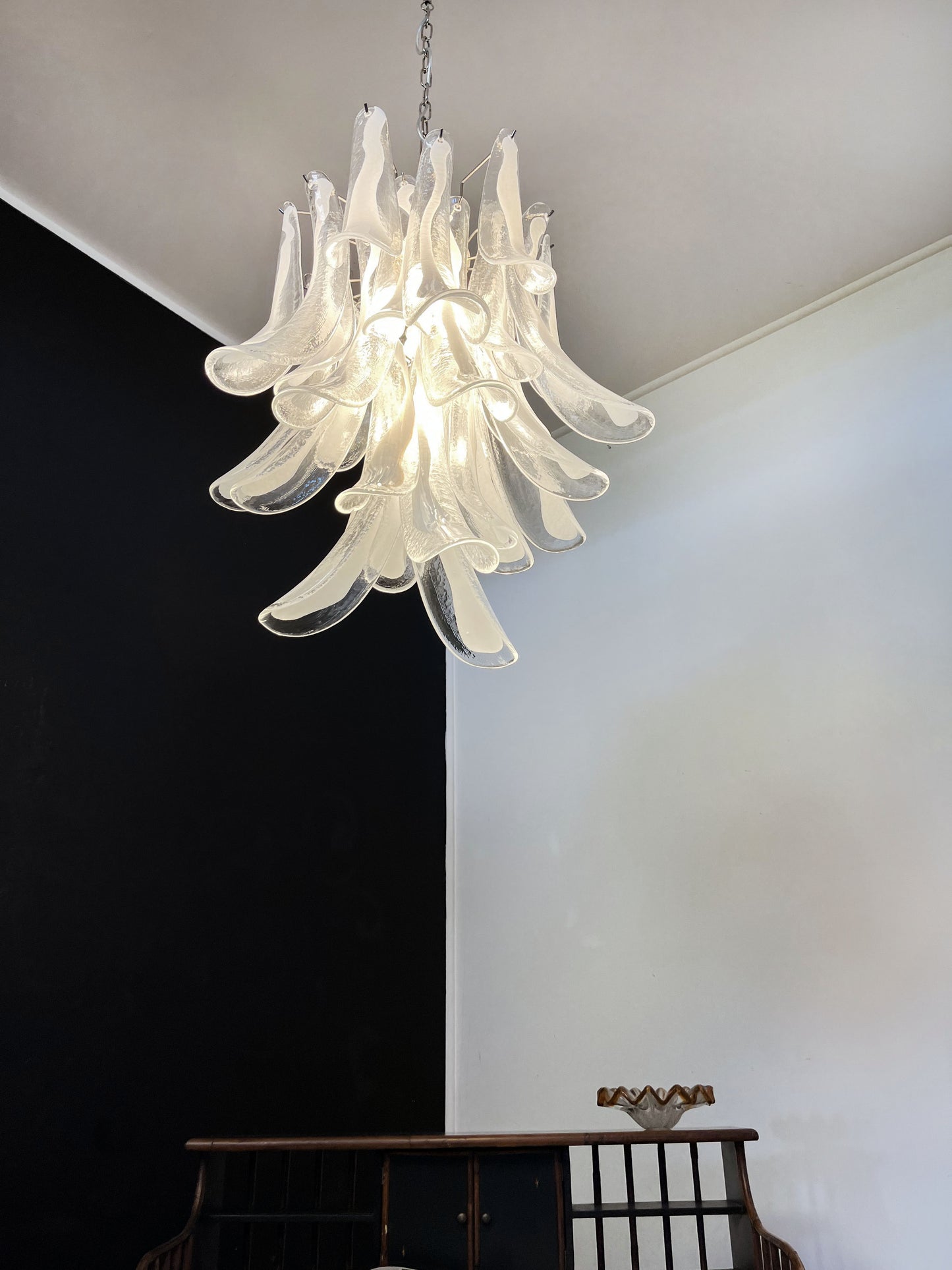 Murano Kroonluchter | 30 Heldere Mazzega Petalen