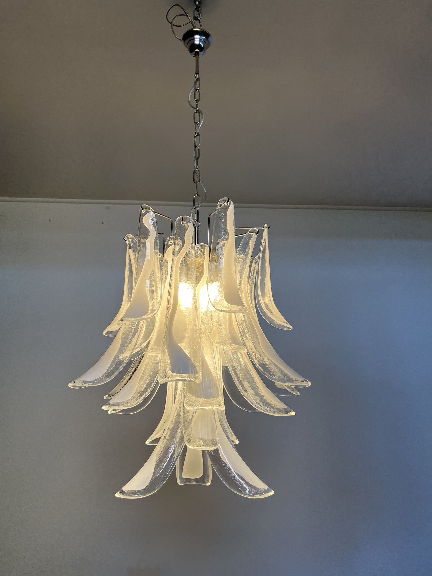 Murano Kroonluchter | 30 Heldere Mazzega Petalen