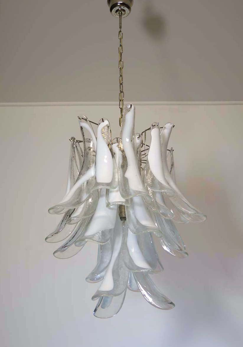 Murano Kroonluchter | 30 Heldere Mazzega Petalen