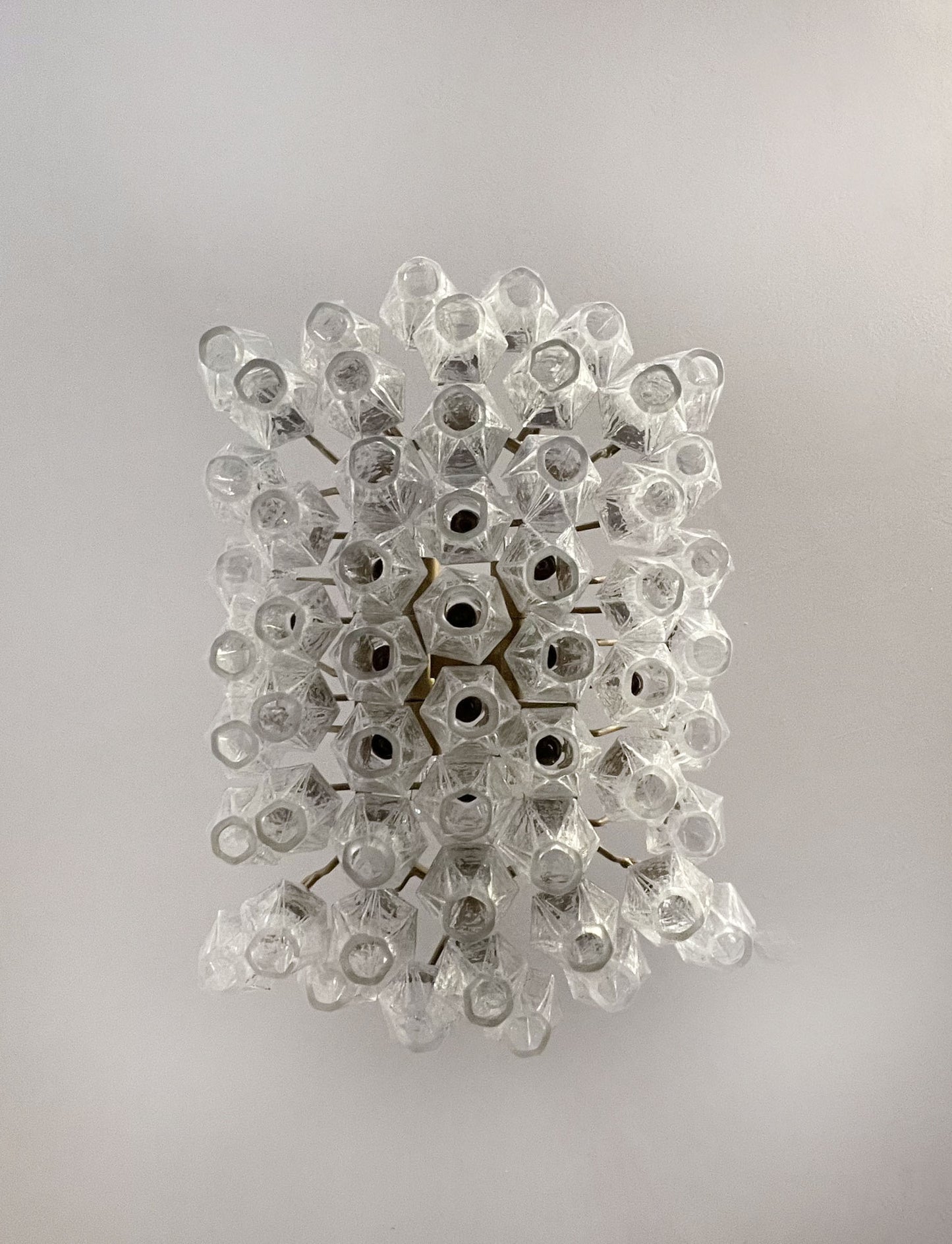 Murano-kroonluchter | 56 Heldere Poliedri Glas