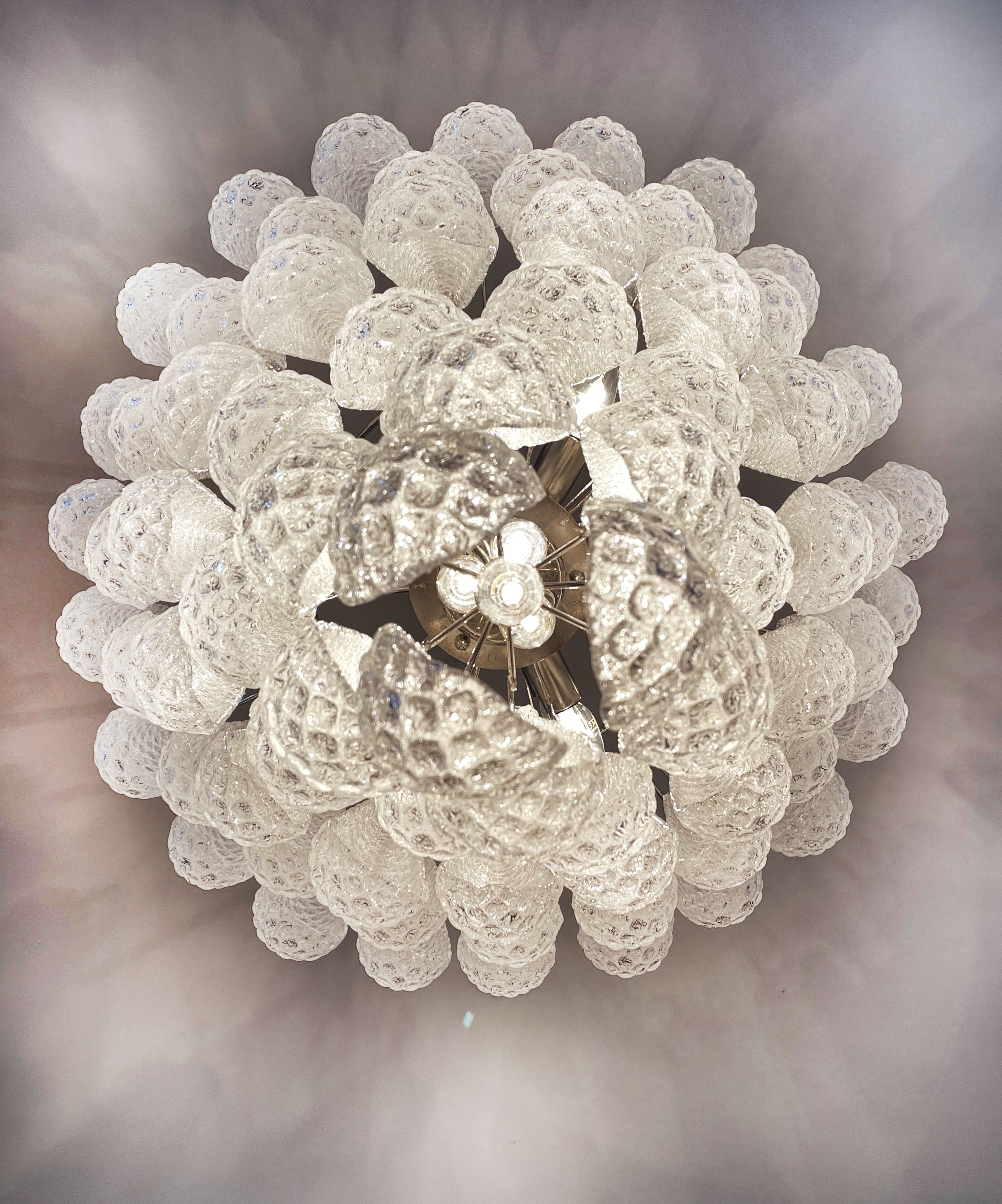 Murano Chandelier | 75 Clear Drop Glass