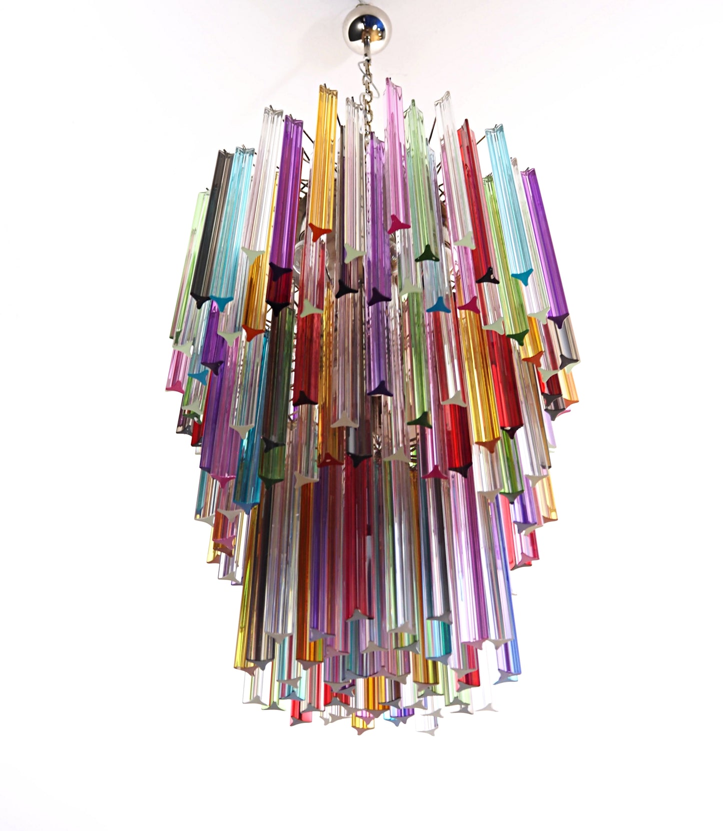 Murano Kroonluchter | 187 Multicolore Prisma Glazen