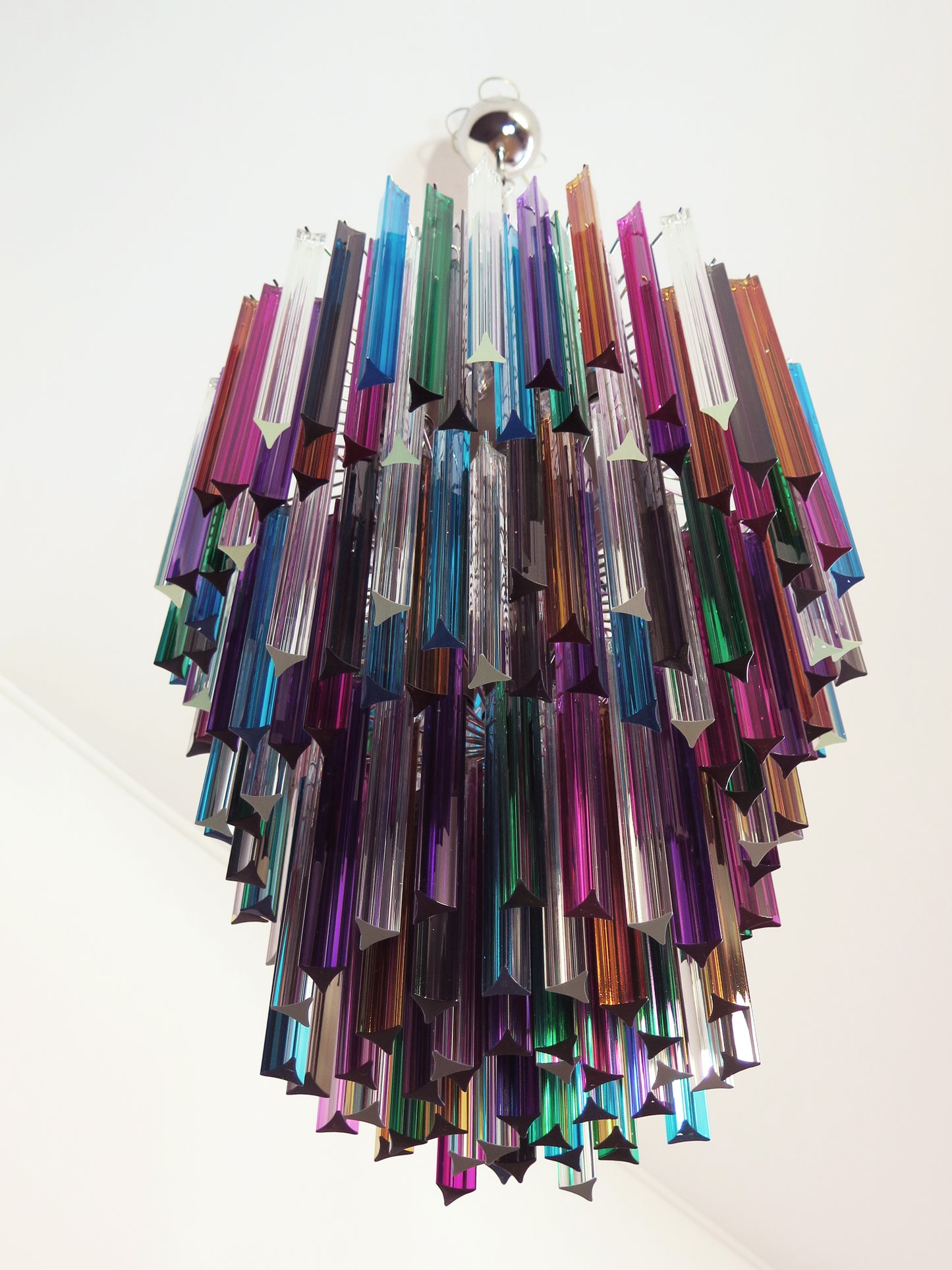 Murano Kroonluchter | 187 Multicolore Prisma Glazen