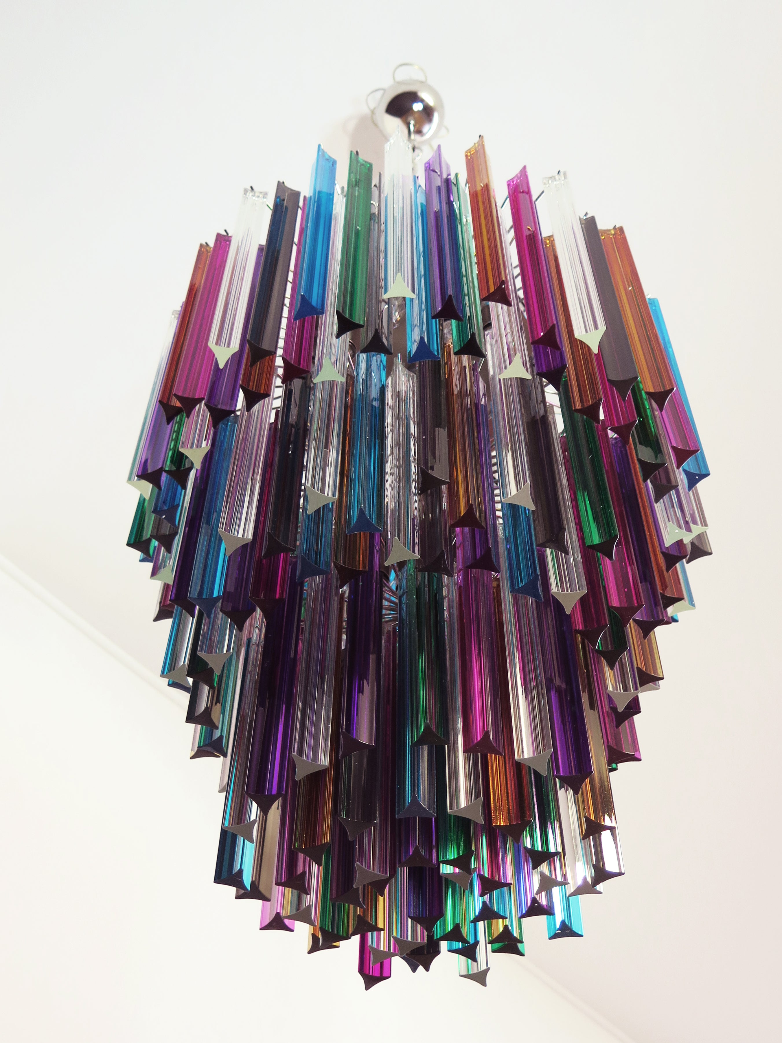 Lampadario Murano – 187 Vetri a Prismi Multicolore – dettaglio 3 – Murano Classics