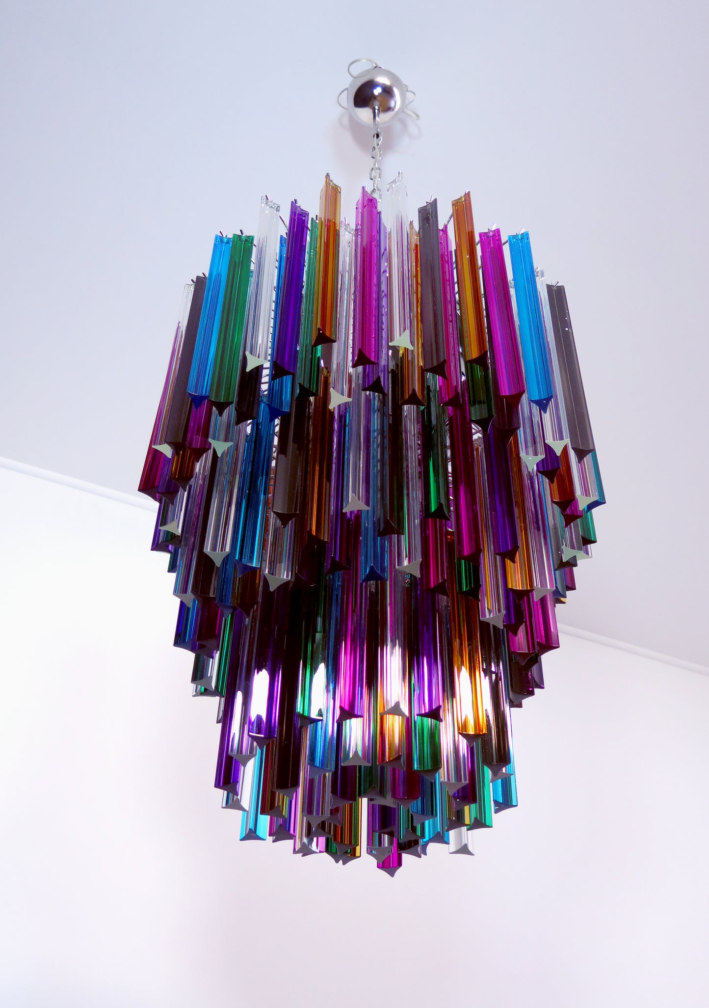 Murano Kroonluchter | 187 Multicolore Prisma Glazen