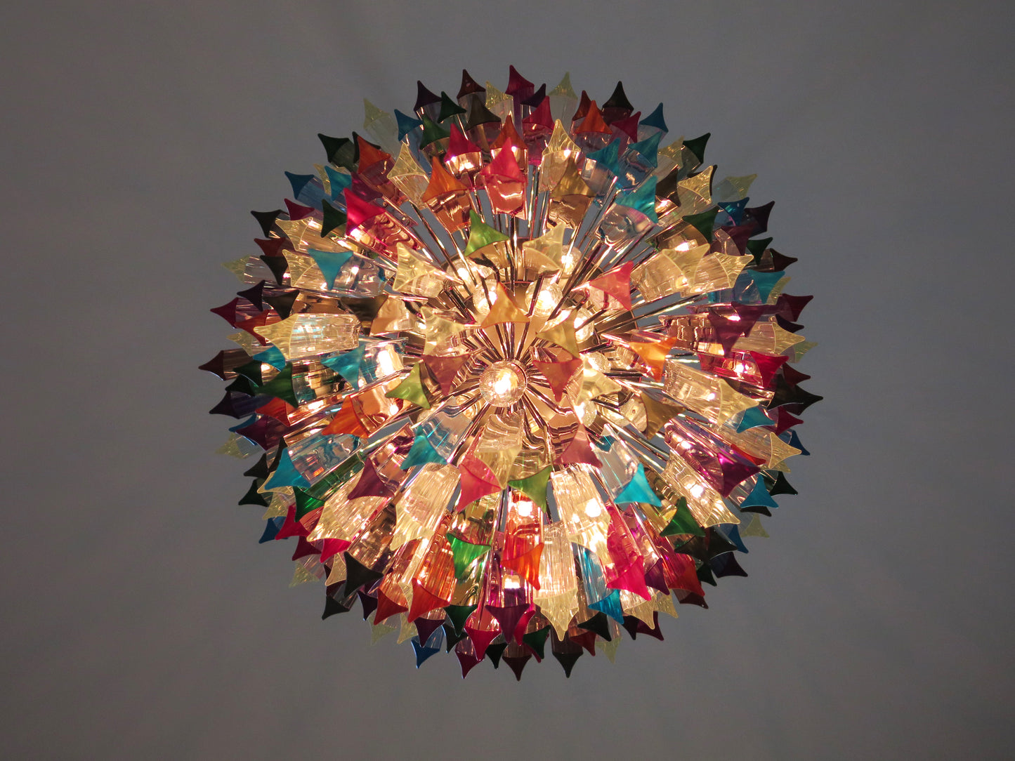 Murano Kroonluchter | 187 Multicolore Prisma Glazen
