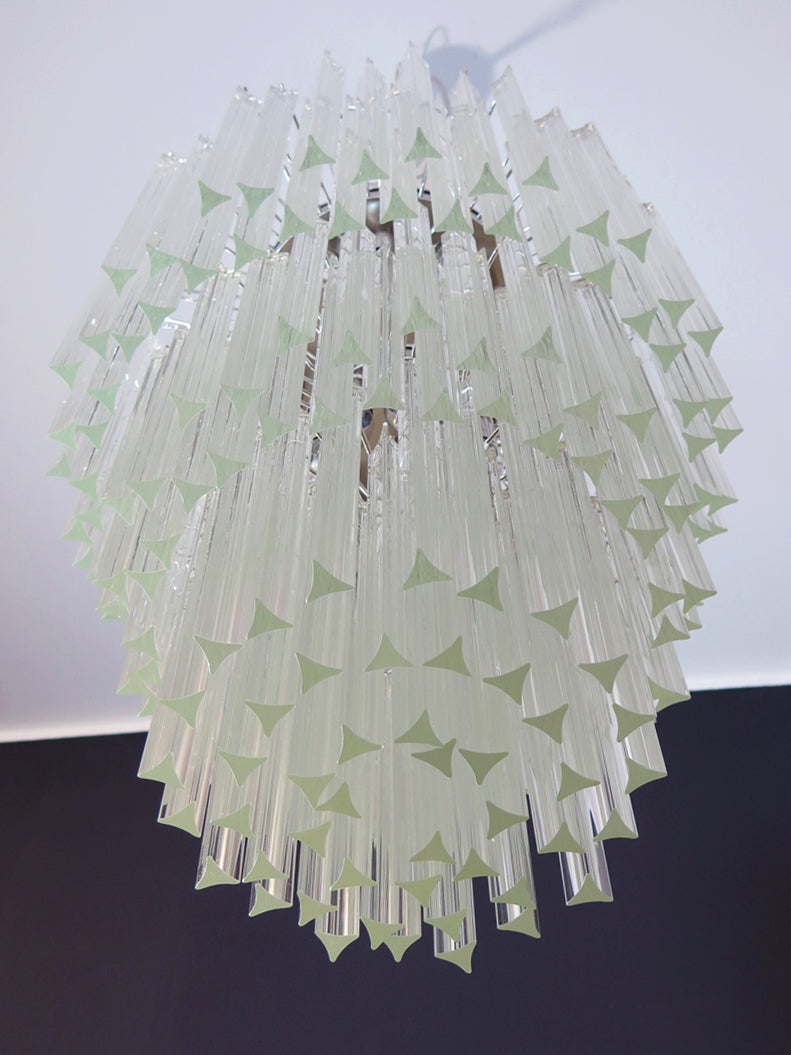 Murano Chandelier – 187 Clear Prism Glass – detail 3 – Murano Classics