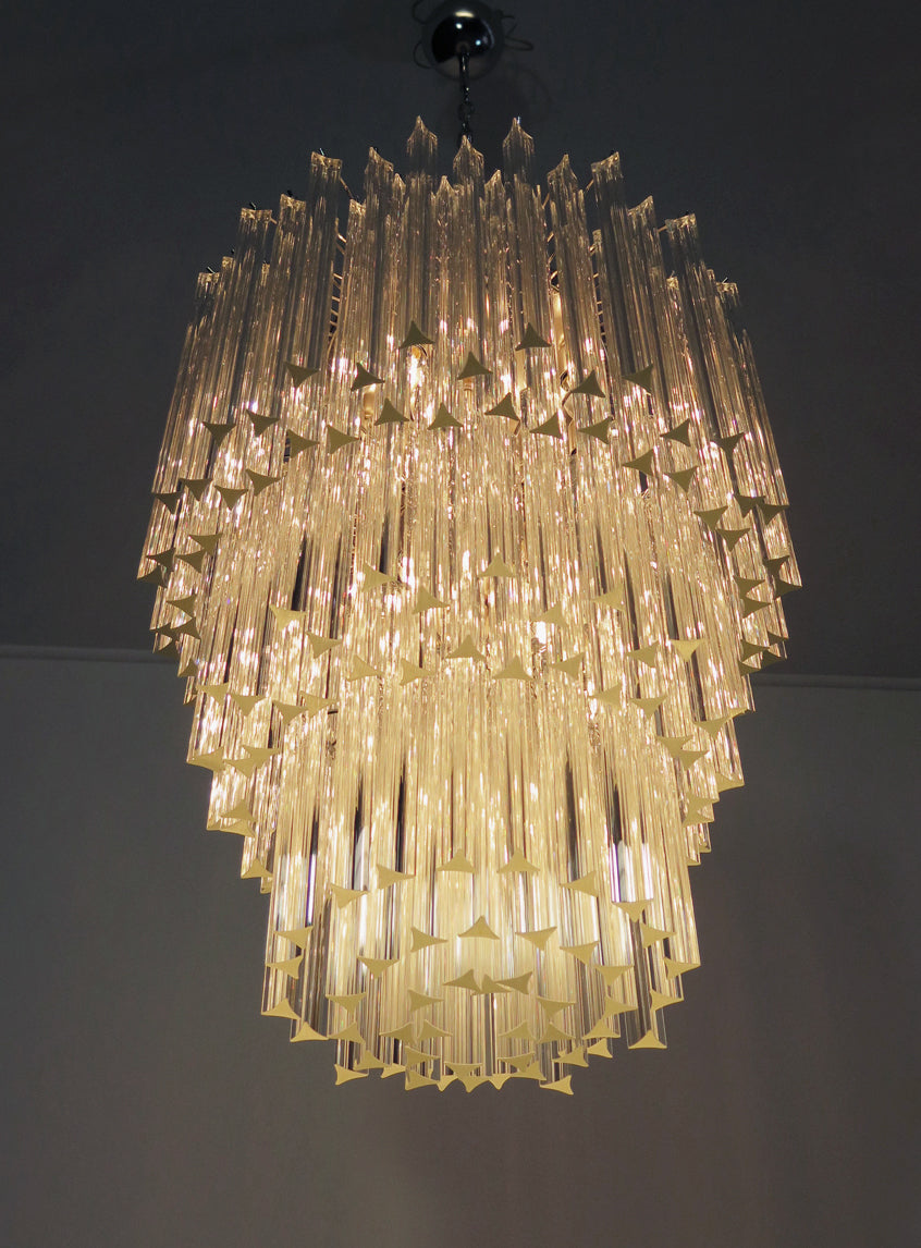 Murano Chandelier – 187 Clear Prism Glass – detail 8 – Murano Classics