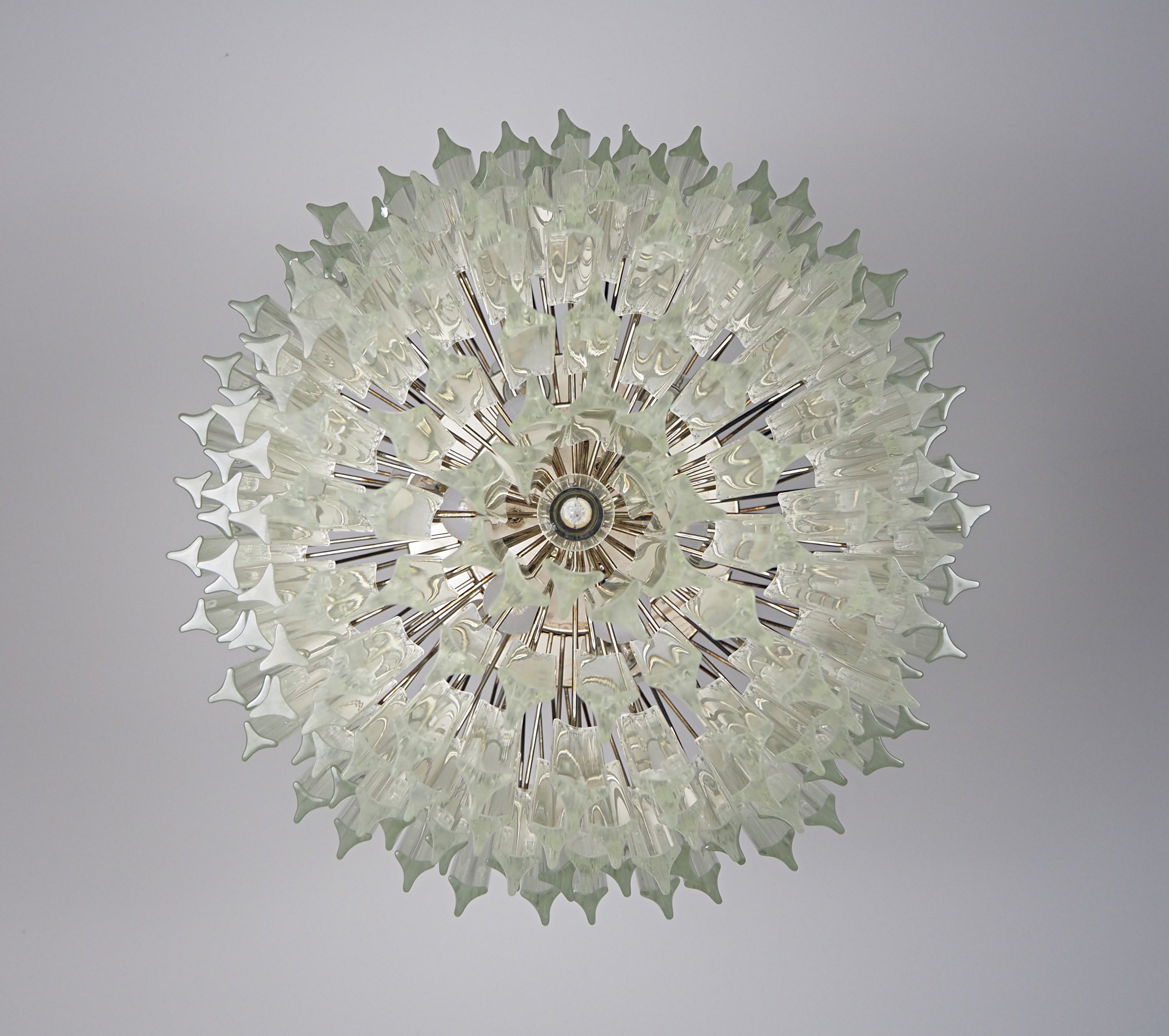 Lampadario Murano – 187 Vetri a Prismi Trasparenti – dettaglio 1 – Murano Classics