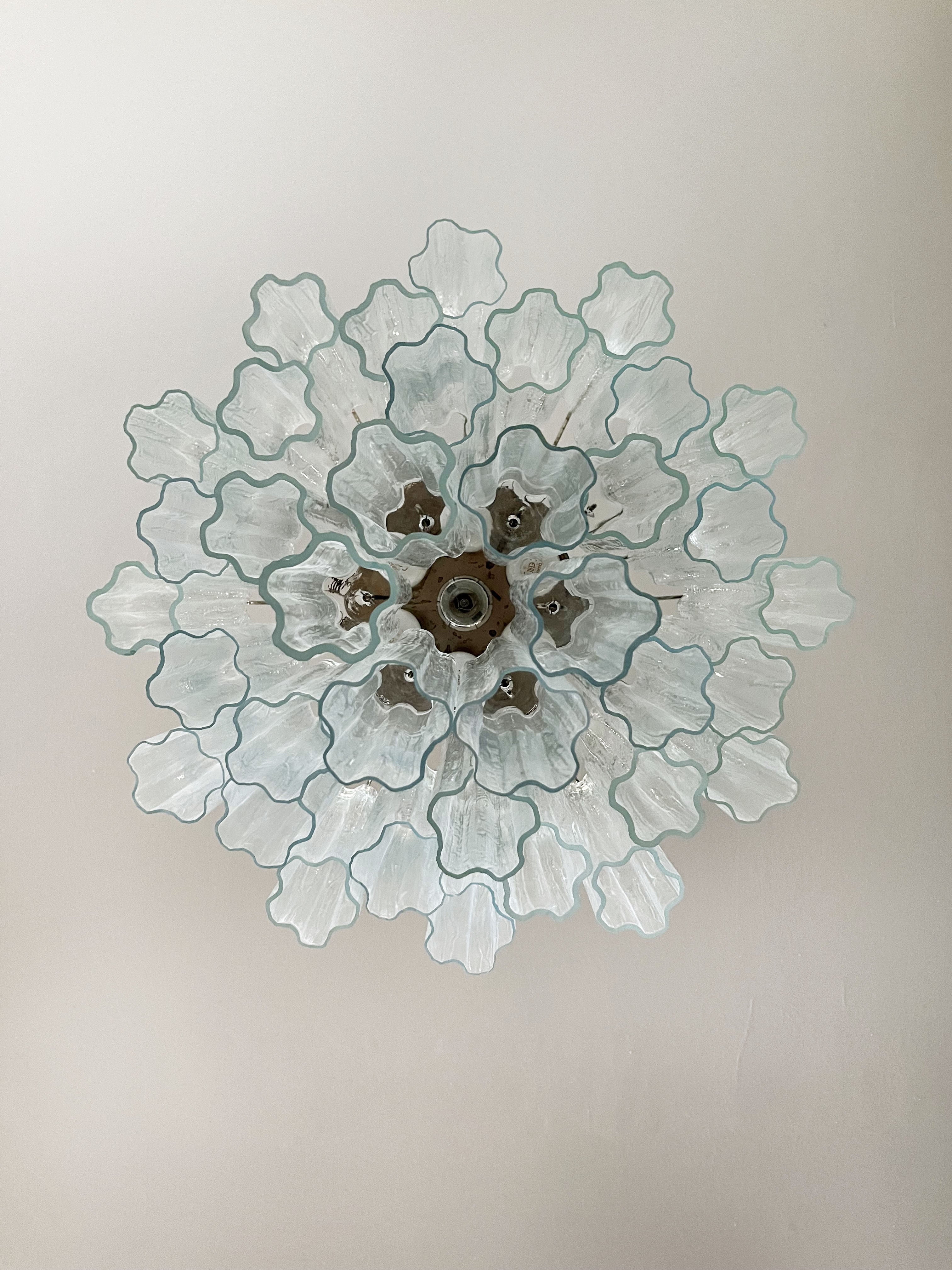 Murano Chandelier | 36 Clear Tube Glass