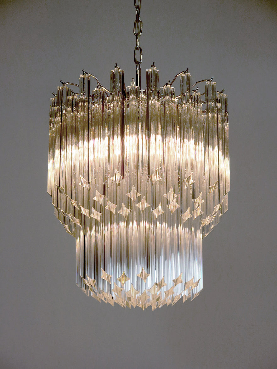 Murano Kroonluchter | 107 Heldere Prisma Glazen